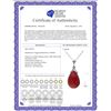 Image 2 : Genuine 8 ctw Ruby Necklace 14KT White Gold - REF-46V5W
