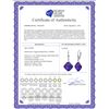 Image 2 : Genuine 17.5 ctw Amethyst Earrings 14KT Rose Gold - REF-39R3P