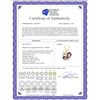 Image 2 : Genuine 4.06 ctw Amethyst & Diamond Necklace 14KT Yellow Gold - REF-59N2R