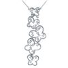 Image 1 : 0.76 CTW Diamond Necklace 14K White Gold - REF-82Y6X
