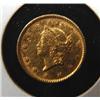 Image 1 : 1853 $1 U.S. GOLD COIN