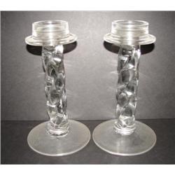 LEAD CRYSTAL CANDLESTICKS