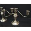 Image 2 : STERLING TRIPLE CANDELABRAS