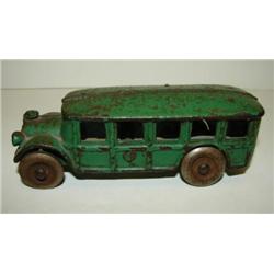 CAST IRON TOY BUS