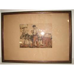 FRAMED PAINTING/SKETCH