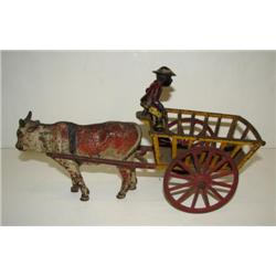 CAST IRON CART PULL TOY
