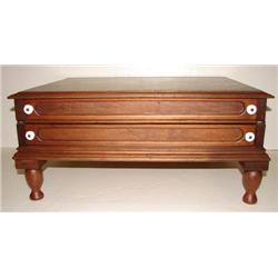WALNUT SPOOL CABINET