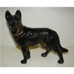 CAST IRON GERMAN SHEPHERD DOORSTOP
