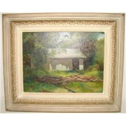 OIL ON BOARD PAINTING