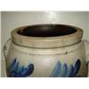 Image 3 : BLUE DECORATED STONEWARE CROCK