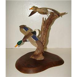 FLYING MALLARD CARVING