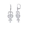 Image 1 : 0.82 CTW Diamond Earrings 18K White Gold - REF-105N3Y