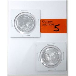 Two 1/2 Oz. Fine Silver Canadian Wildlife Coins