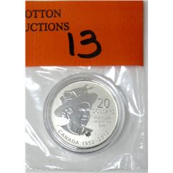 2013 .9999 Fine Silver Canadian $20 Coin