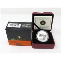 2011 .9999 Silver  Maple Leaf Forever  $10 Coin