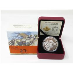 2014 .9999 Fine Silver 1 Oz. Canadian $20 Coin