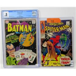 1967 " Spider-Man" & Graded 1966 "Batman"