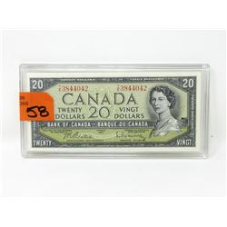 1954 Canadian $20 Bank Note - TE Prefix