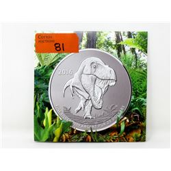 2016 Canada Fine Silver Tyrannosaurs Rex Coin