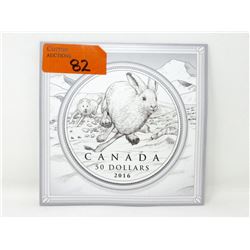 2016 Canadian Fine Silver $50 Coin - Hare