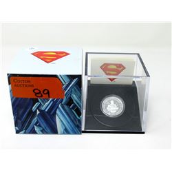 2013 Canadian .9999 Silver "Superman" $10 Coin