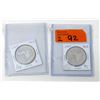 Image 1 : Two Canadian 1967 .800 Silver Dollar Coins