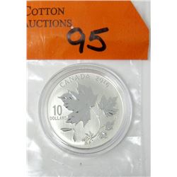 2016 Canadian Maple Leaves Fine Silver $10 Coin