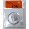 Image 1 : 1 Oz .9999 Fine Silver 2013 Canada Maple Leaf Coin