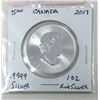 Image 2 : 1 Oz .9999 Fine Silver 2017 Canada Maple Leaf Coin