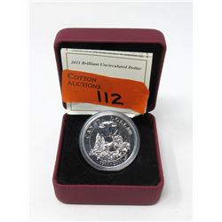 2011 Canadian Sterling Silver BU Dollar Coin