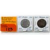 Image 1 : 1910 & 1911 Canadian .925 Silver 50 Cent Coins