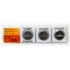 Image 1 : 3 High Grade Canadian One Dollar Coins