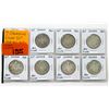 Image 1 : 7 Canadian 80% Silver 50¢ Coins-1960-1966