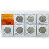 Image 1 : 7 USA 1960s Silver Half Dollar Coins