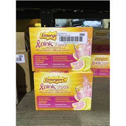 Emergen-C Pink Lemonade 30 Sachets Lot of 2