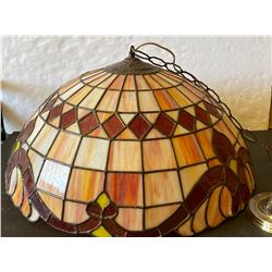 ORIGINAL MOTHER'S PIZZA TIFFANY STYLE HANGING LAMP