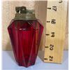 VINTAGE RUBY GLASS CIGARETTE LIGHTER