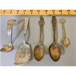 LOT OF 5 COLLECTIBLE SPOONS