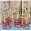 Image 1 : LOT OF 3 PRICE'S DAIRY BOTTLES - MT ALBERT