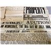 Image 2 : 1888 ALLISTON AUCTION POSTER & BILL OF SALE FOR THE DOMINION HOTEL