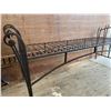 Image 2 : WROUGHT IRON SETTEE W/ FOAM TOPPER