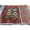 Image 2 : 28" X 46" WOOL RUG - RED BASED PATTERN