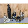 Image 1 : LOT OF 5 CERAMIC ASIAN FIGURINES