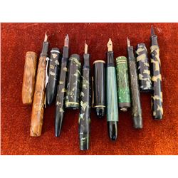 LOT OF 6 VINTAGE FOUNTAIN PENS