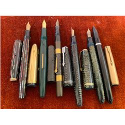 LOT OF 6 FOUNTAIN PENS - SOME BY PARKER