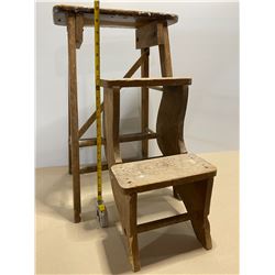 WOODEN STEP STOOL