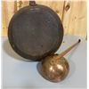 Image 2 : ANTIQUE COPPER BED WARMER & LADLE
