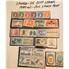 Image 1 : 1950-60's CANADIAN STAMPS - 25 TOTAL