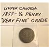 1857 UPPER CANADA 1/2 PENNY