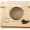Image 2 : 1908 CND LG 1 CENT COIN